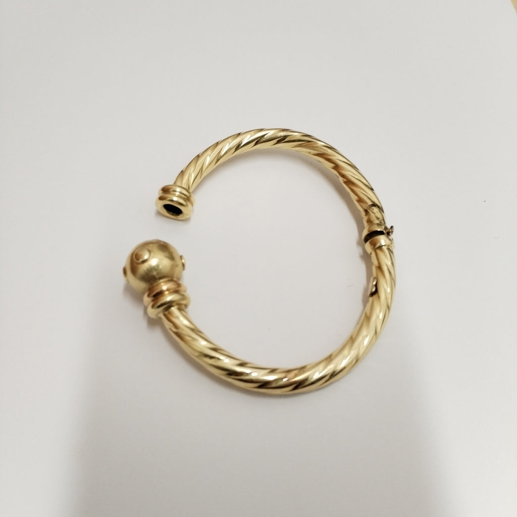 PULSERA RIGIDA ORO 14 K 13.6 GRMS (SEMINUEVO)