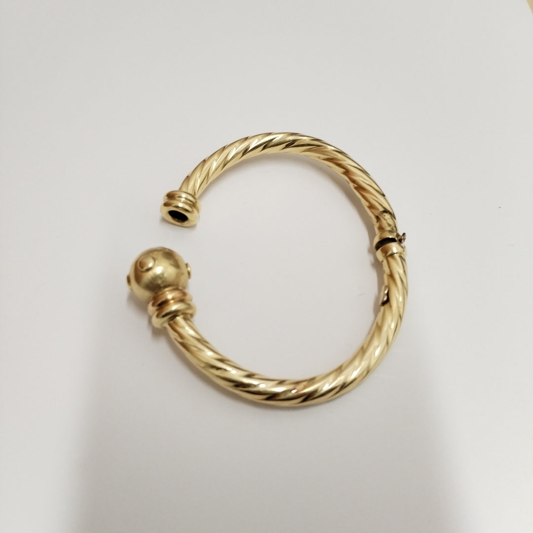 PULSERA RIGIDA ORO 14 K 13.6 GRMS (SEMINUEVO)