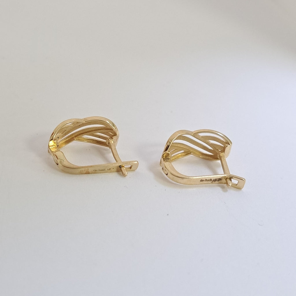 ARRACADAS PAR ORO 14 K 3,70 GRMS (SEMINUEVO)