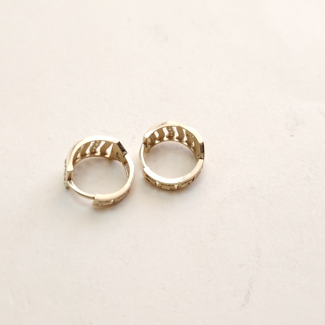 ARRACADAS PAR ORO 14 K 2.4 GRMS (SEMINUEVO)