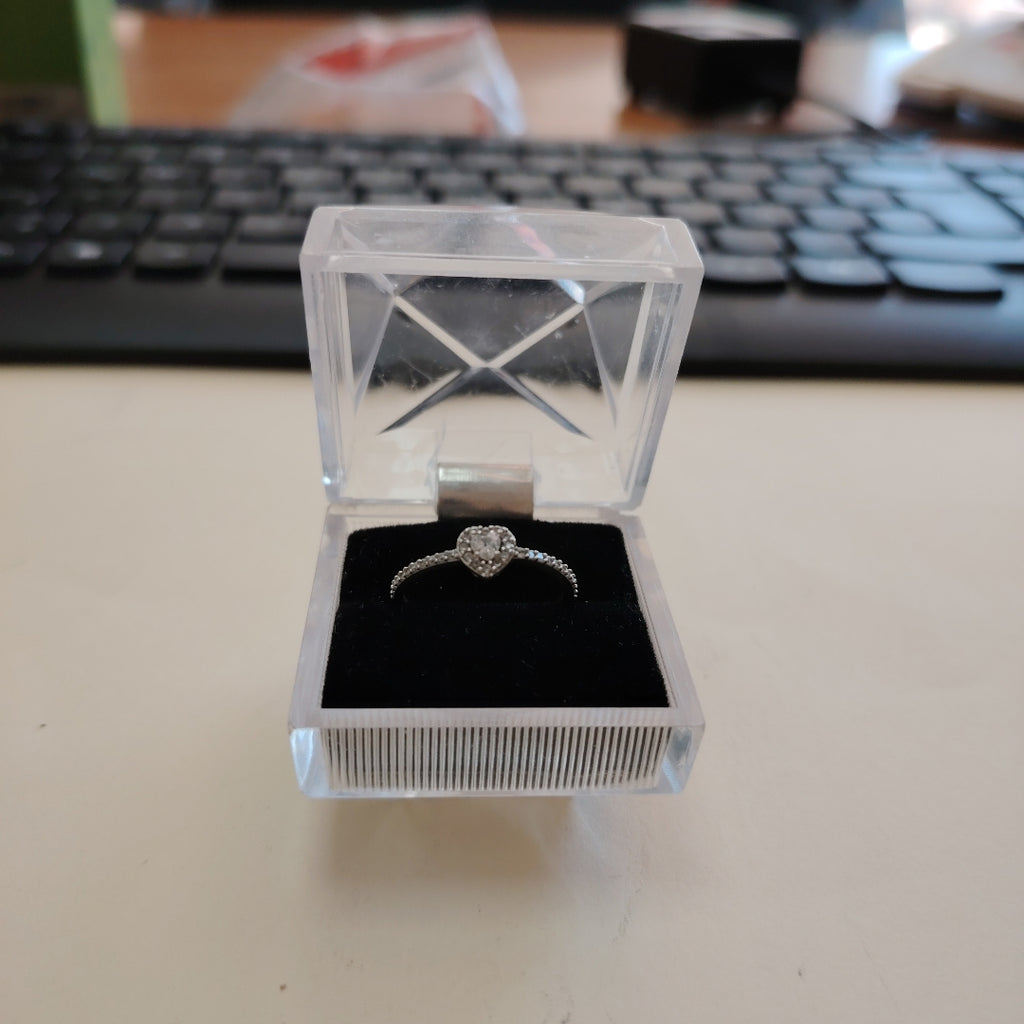 SOLITARIO ORO BLANCO 14 K 1.1 GRMS (SEMINUEVO)