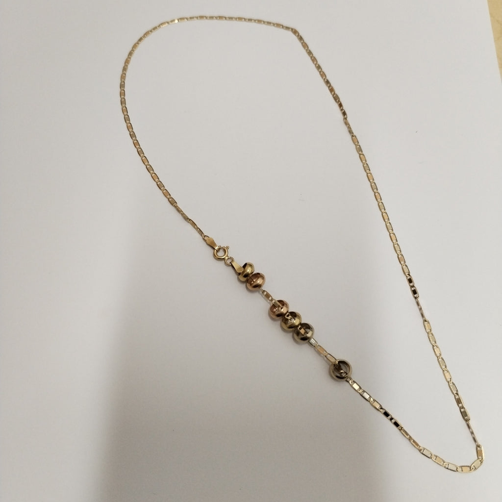 CADENA ORO, ORO COMBINADO 14 K 4.1 GRMS (SEMINUEVO)