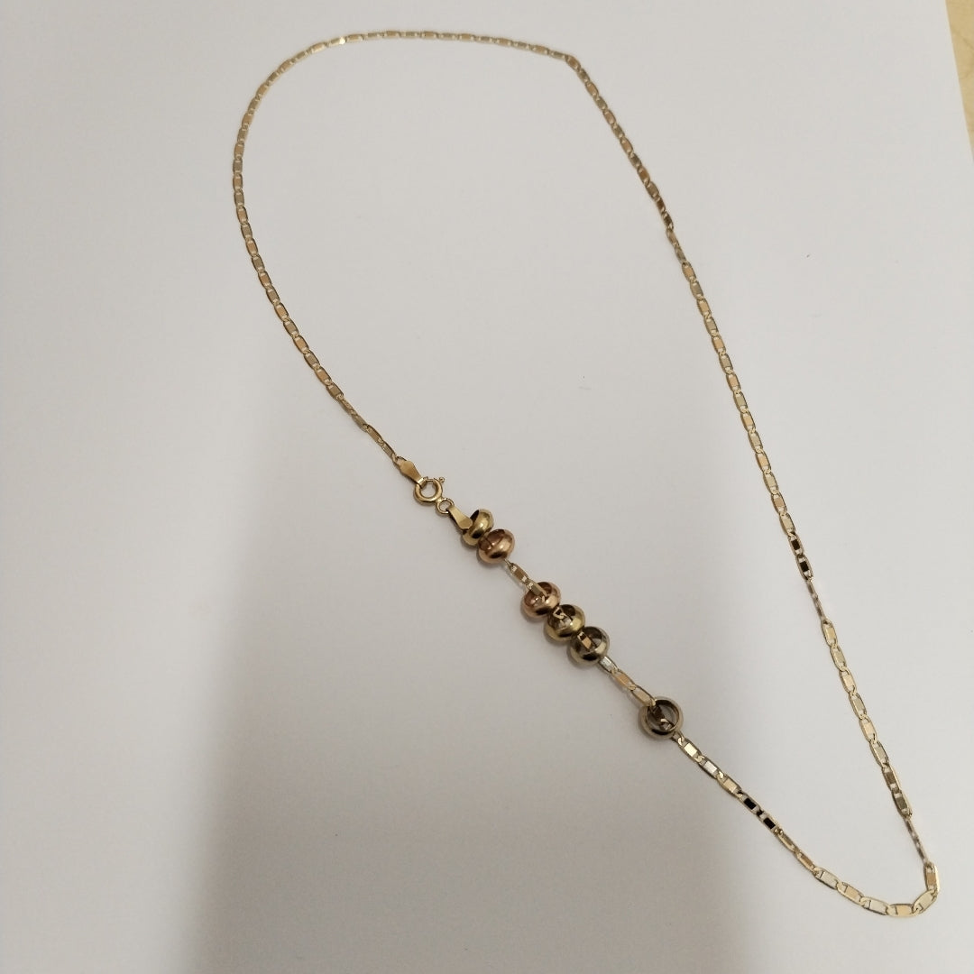 CADENA ORO, ORO COMBINADO 14 K 4.1 GRMS (SEMINUEVO)