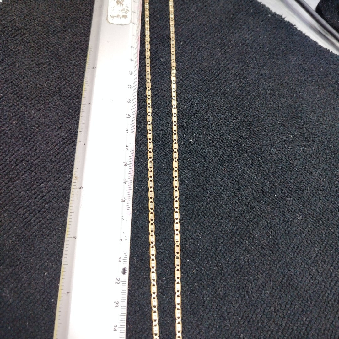 CADENA,MEDALLA RELIGIOSA ORO 10 K 7,30 GRMS (SEMINUEVO)
