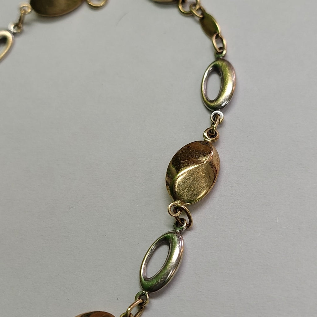 PULSERA ORO COMBINADO 14 K 4 GRMS (SEMINUEVO)