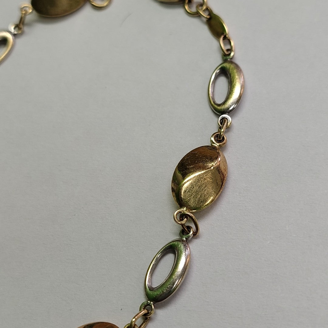 PULSERA ORO COMBINADO 14 K 4 GRMS (SEMINUEVO)