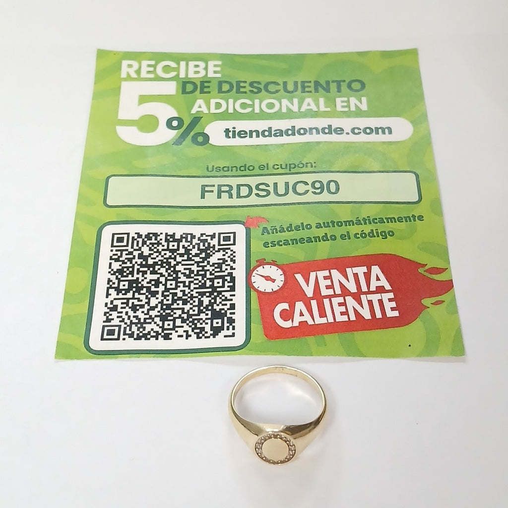 ANILLO ORO 14 K 3.2 GRMS (SEMINUEVO)