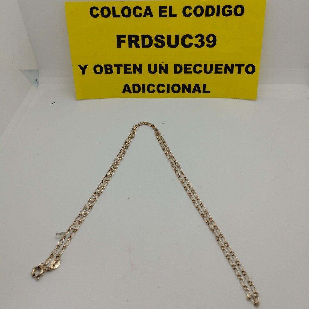 CADENA TEJIDO 1X1 PLATA .925 55 CM 3.2 GR (NUEVO)