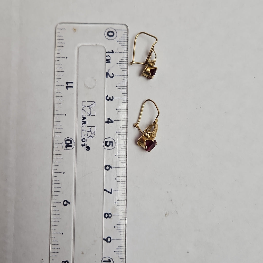 ARETES PAR ORO 14 K 1,60 GRMS (SEMINUEVO)