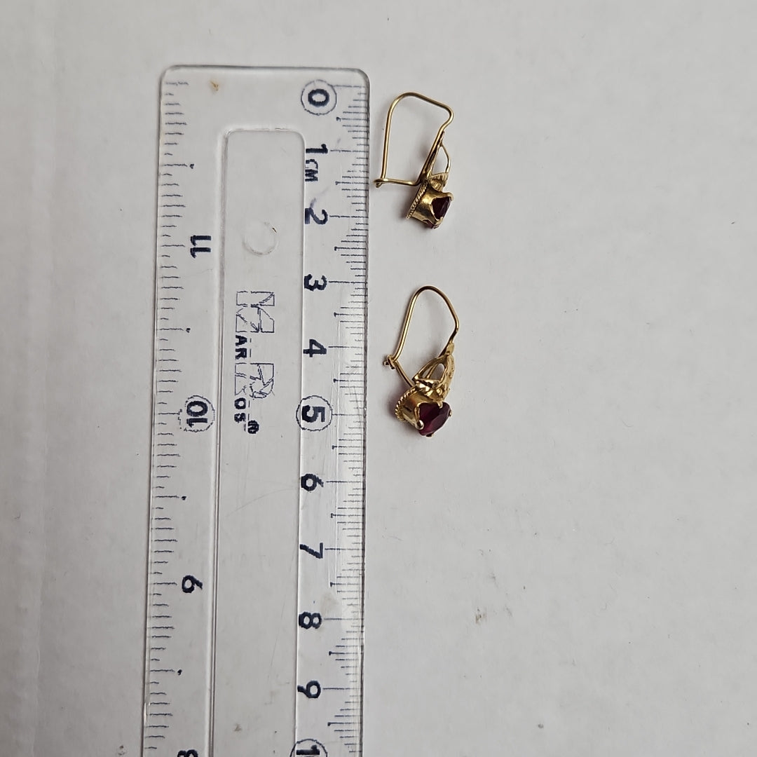ARETES PAR ORO 14 K 1,60 GRMS (SEMINUEVO)