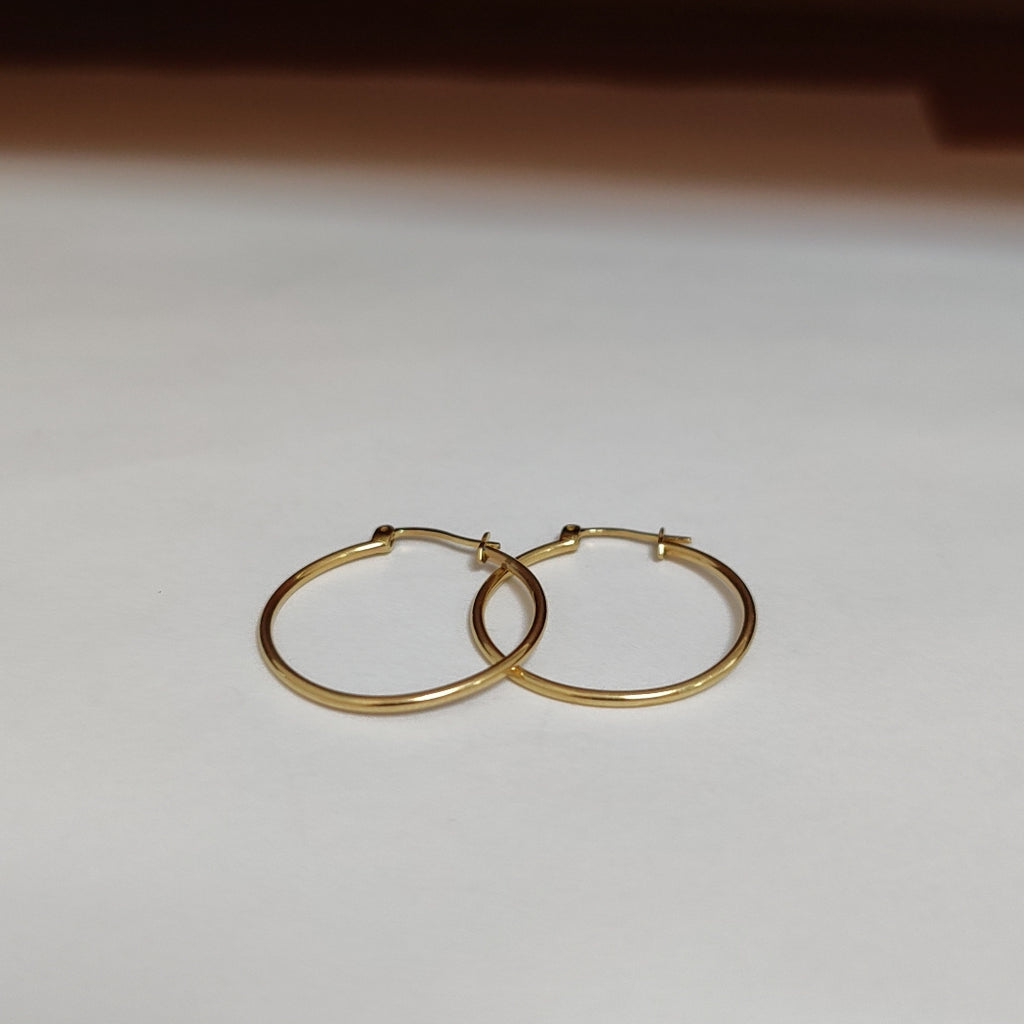 ARRACADAS PAR ORO 14 K 2.4 GRMS (SEMINUEVO)