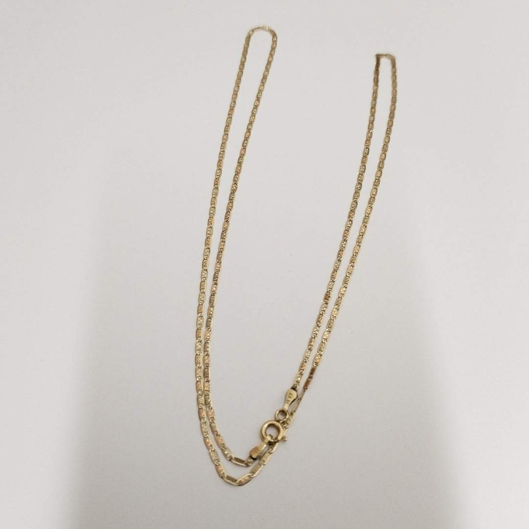 CADENA ORO, ORO COMBINADO 14 K 2.7 GRMS (SEMINUEVO)