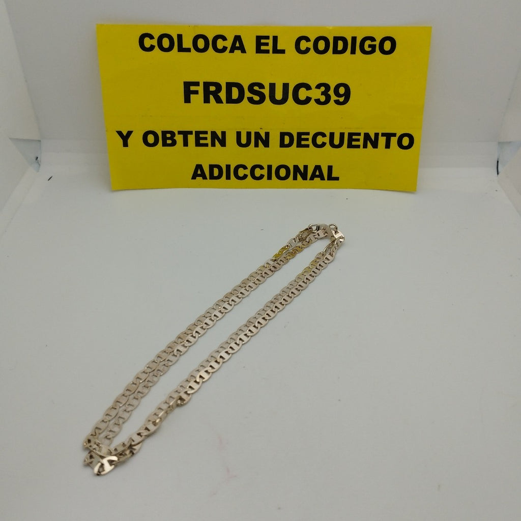 CADENA TEJIDO GUCHI PLATA .925 55 CM 8.6 GR (NUEVO)