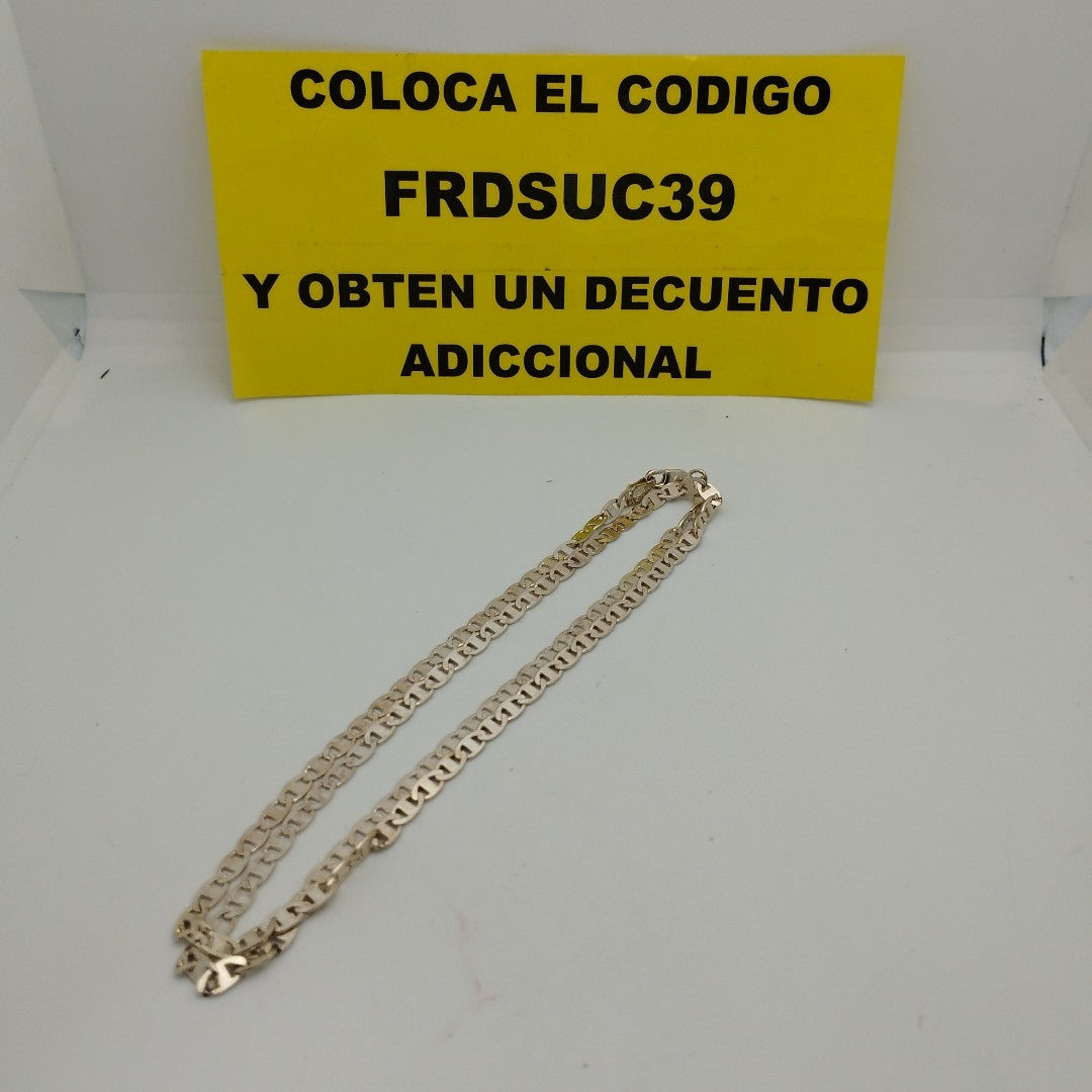 CADENA TEJIDO GUCHI PLATA .925 55 CM 8.6 GR (NUEVO)