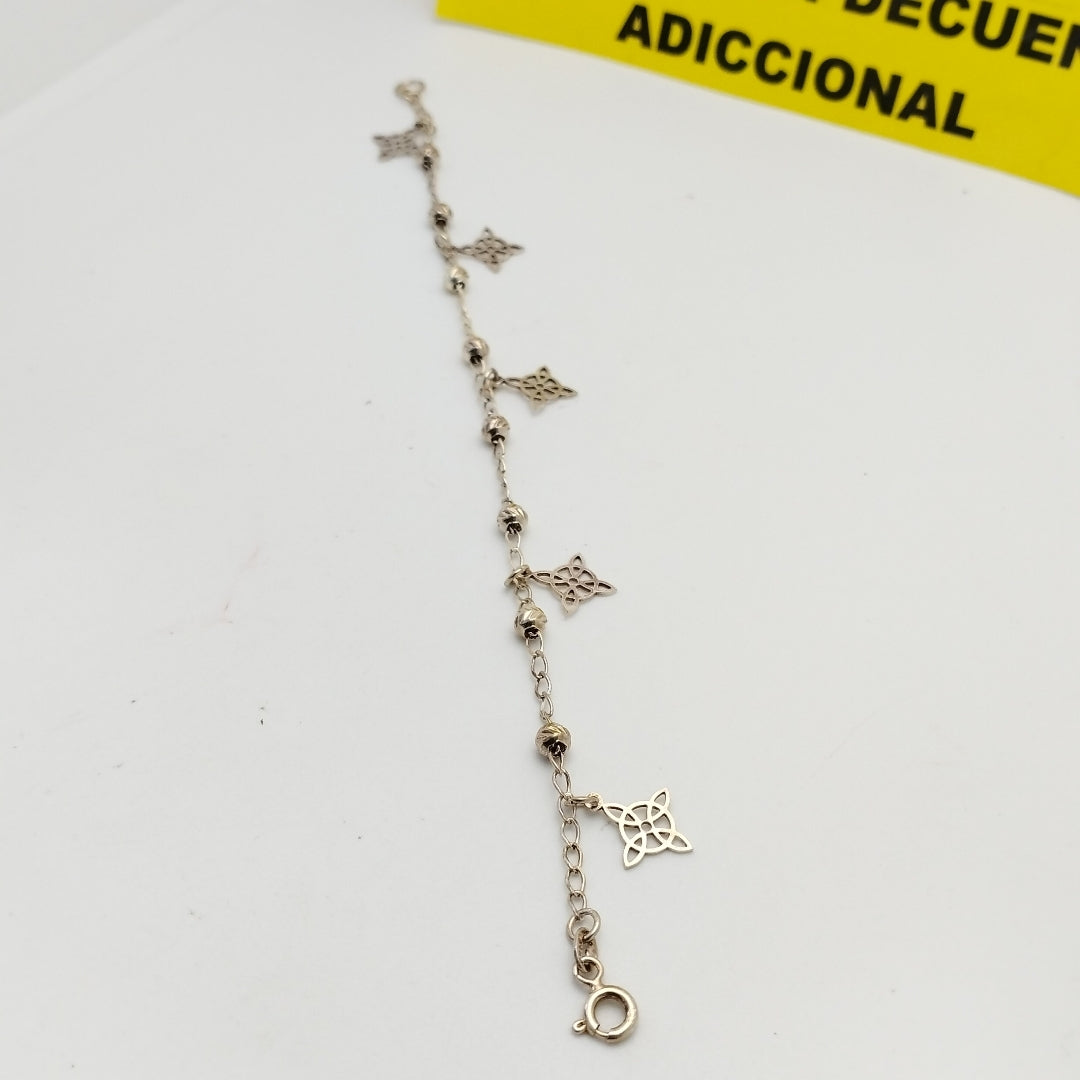 PULSERA TEJIDO ESPECIAL PLATA .925 18 CM 3.1 GR (NUEVO)