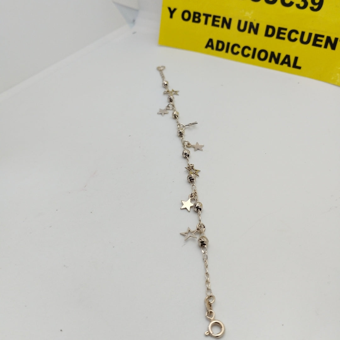 PULSERA TEJIDO ESPECIAL PLATA .925 18 CM 3 GR (NUEVO)