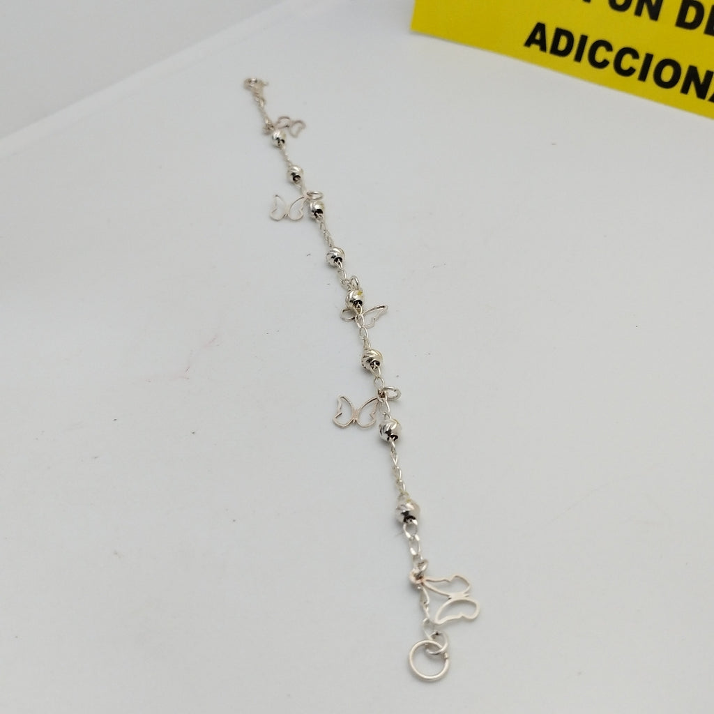 PULSERA TEJIDO ESPECIAL PLATA .925 18 CM 2.8 GR (NUEVO)