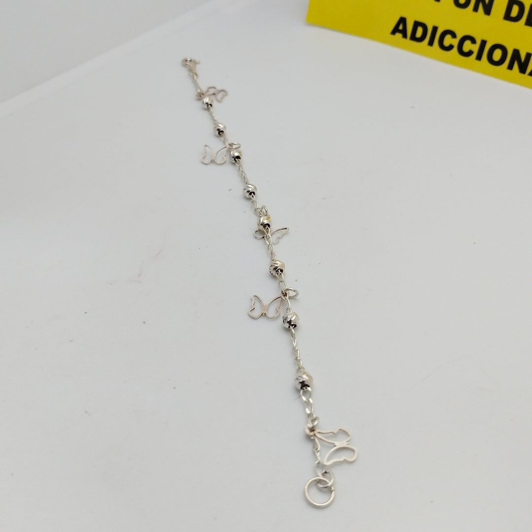 PULSERA TEJIDO ESPECIAL PLATA .925 18 CM 2.8 GR (NUEVO)
