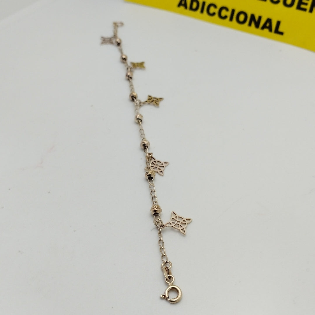 PULSERA TEJIDO ESPECIAL PLATA .925 18 CM 3.1 GR (NUEVO)