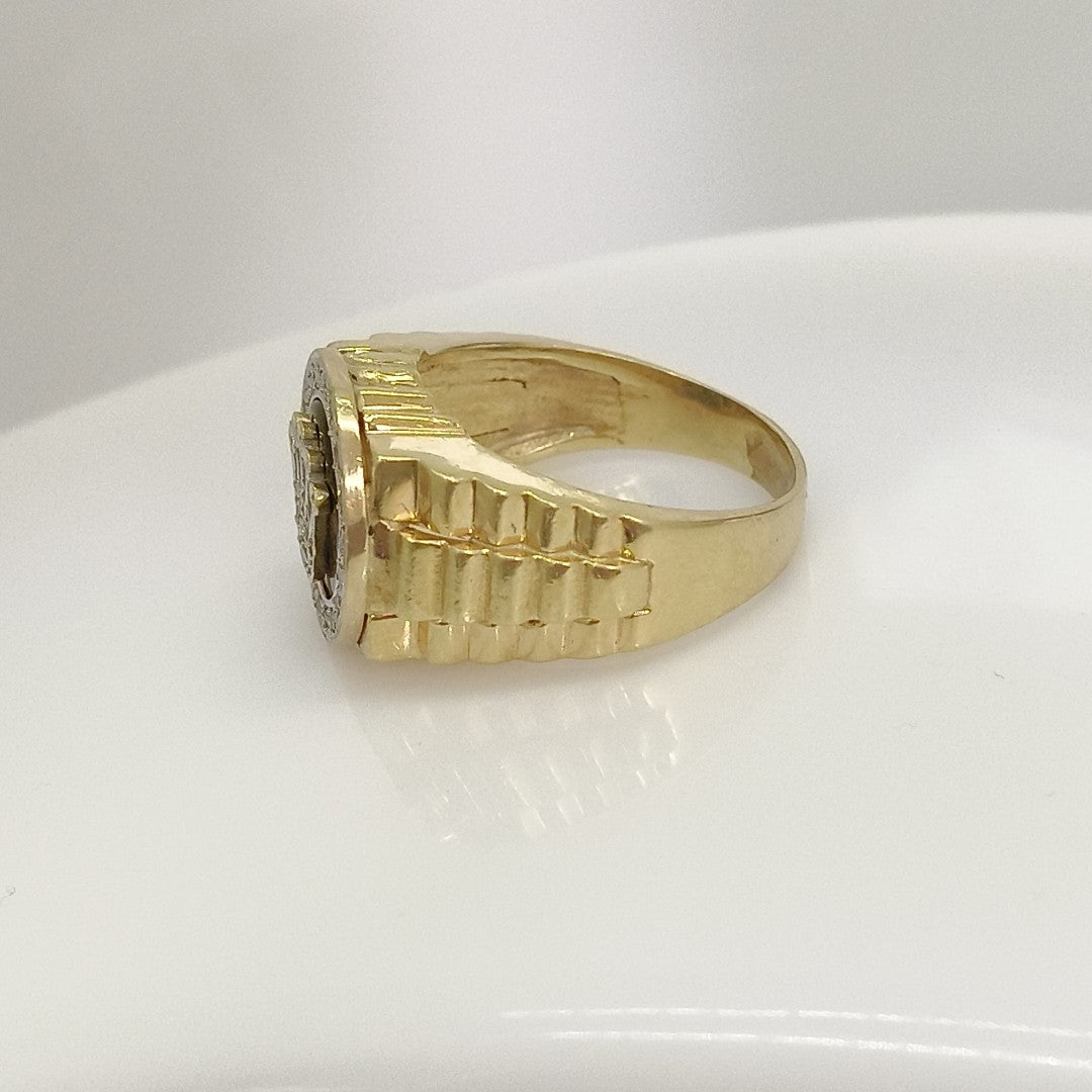 ANILLO ORO 14 K 13 GRMS (SEMINUEVO)