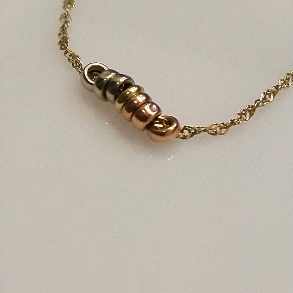 GARGANTILLA ORO COMBINADO 10 K 1,30 GRMS (SEMINUEVO)