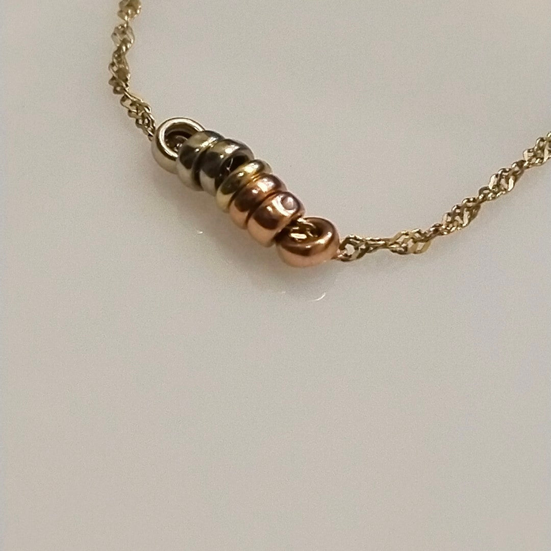 GARGANTILLA ORO COMBINADO 10 K 1,30 GRMS (SEMINUEVO)