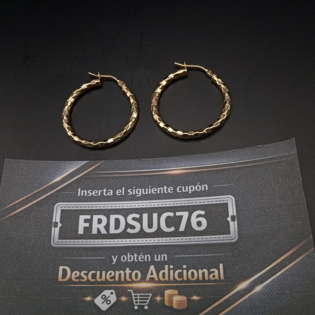 ARRACADAS PAR ORO 14 K 1,40 GRMS (SEMINUEVO)