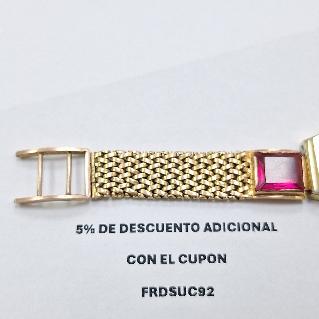 RELOJ CAJA ACERO PULSO ORO ORO 10 K 35,60 GRMS (SEMINUEVO)