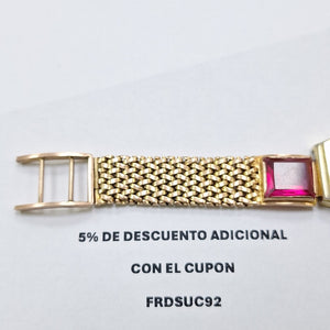 RELOJ CAJA ACERO PULSO ORO ORO 10 K 35,60 GRMS (SEMINUEVO)