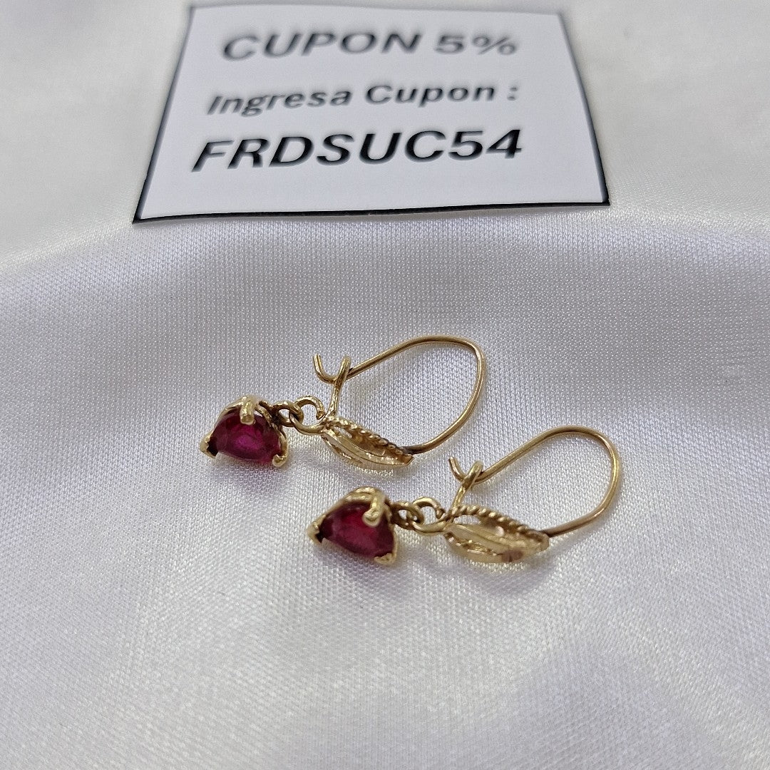 ARETES PAR ORO 14 K 2,00 GRMS (SEMINUEVO)