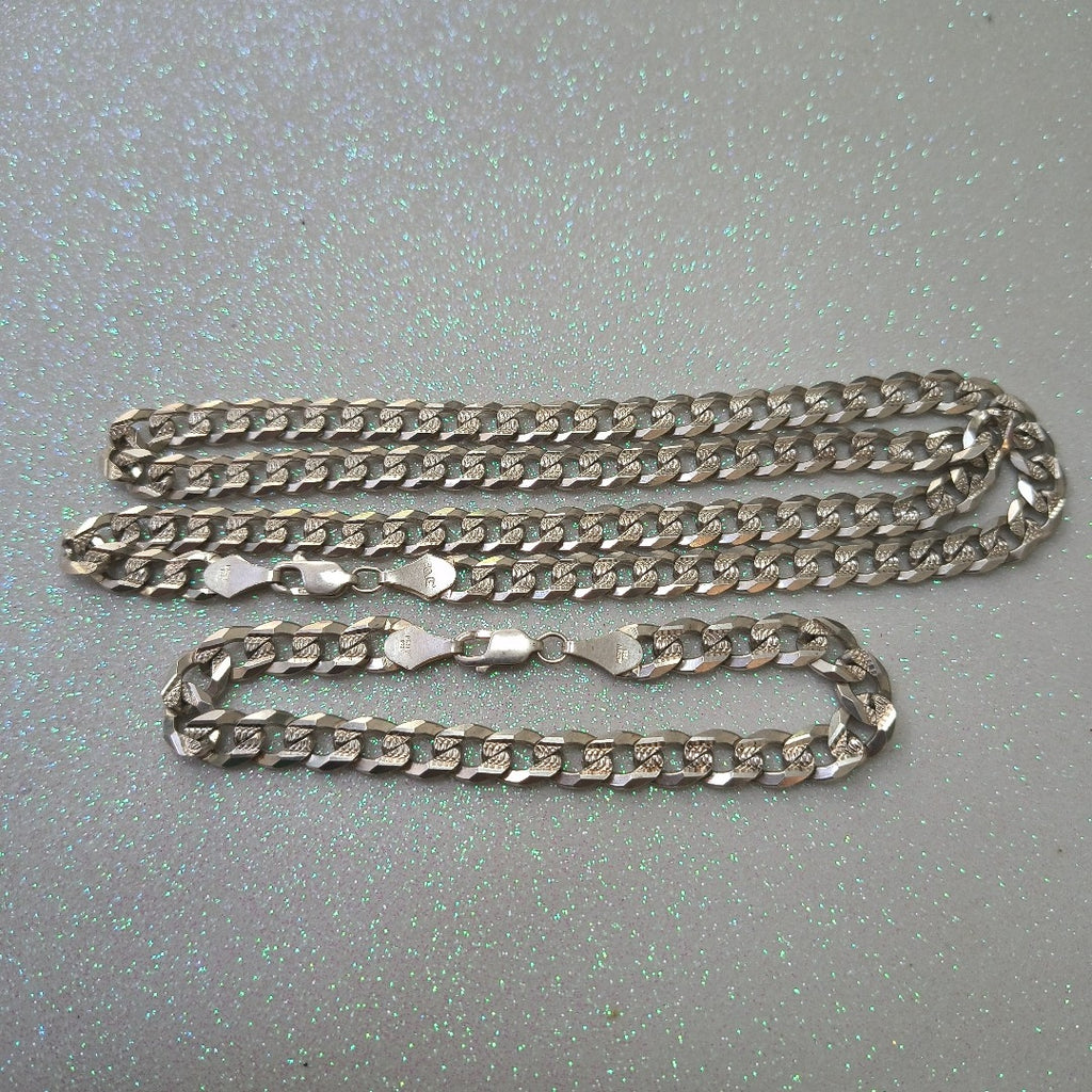 CADENA, PULSERA PLATA 56 GRMS (SEMINUEVO)