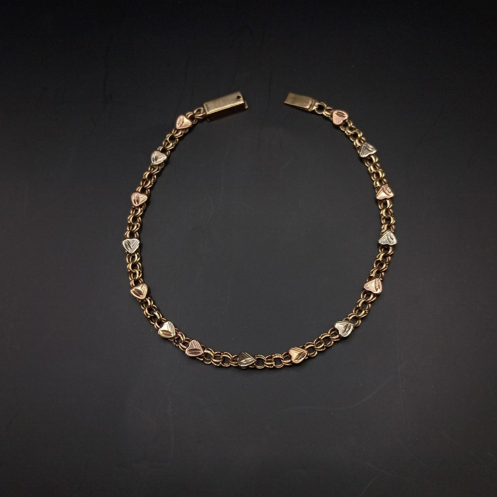 PULSERA ORO, ORO COMBINADO 10 K 4.4 GRMS (SEMINUEVO)