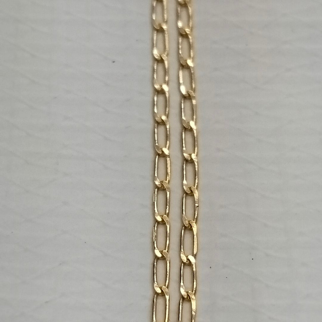 CADENAS TEJIDO ESLABONES ORO 10K 55 CM 1.9 GR (NUEVO)