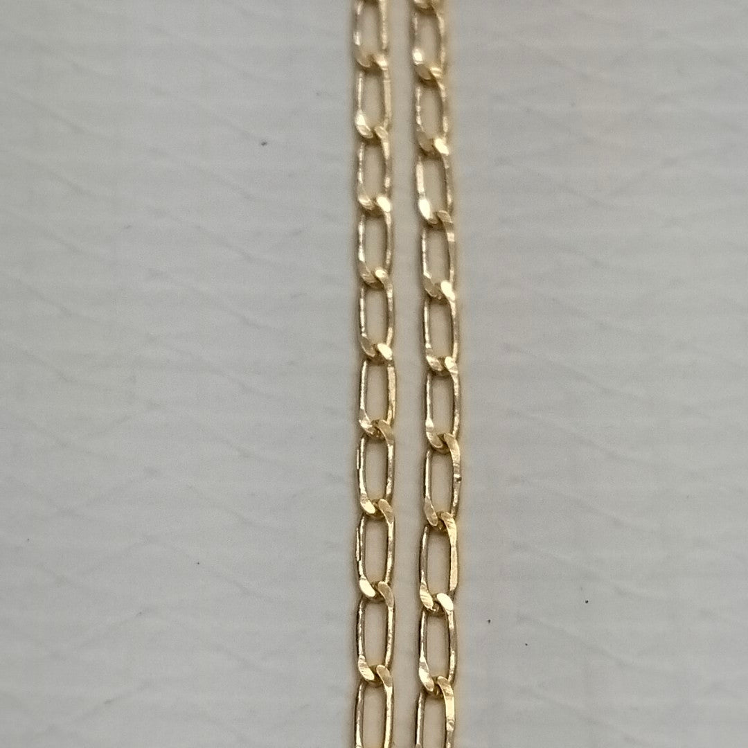 CADENAS TEJIDO ESLABONES ORO 10K 55 CM 1.9 GR (NUEVO)