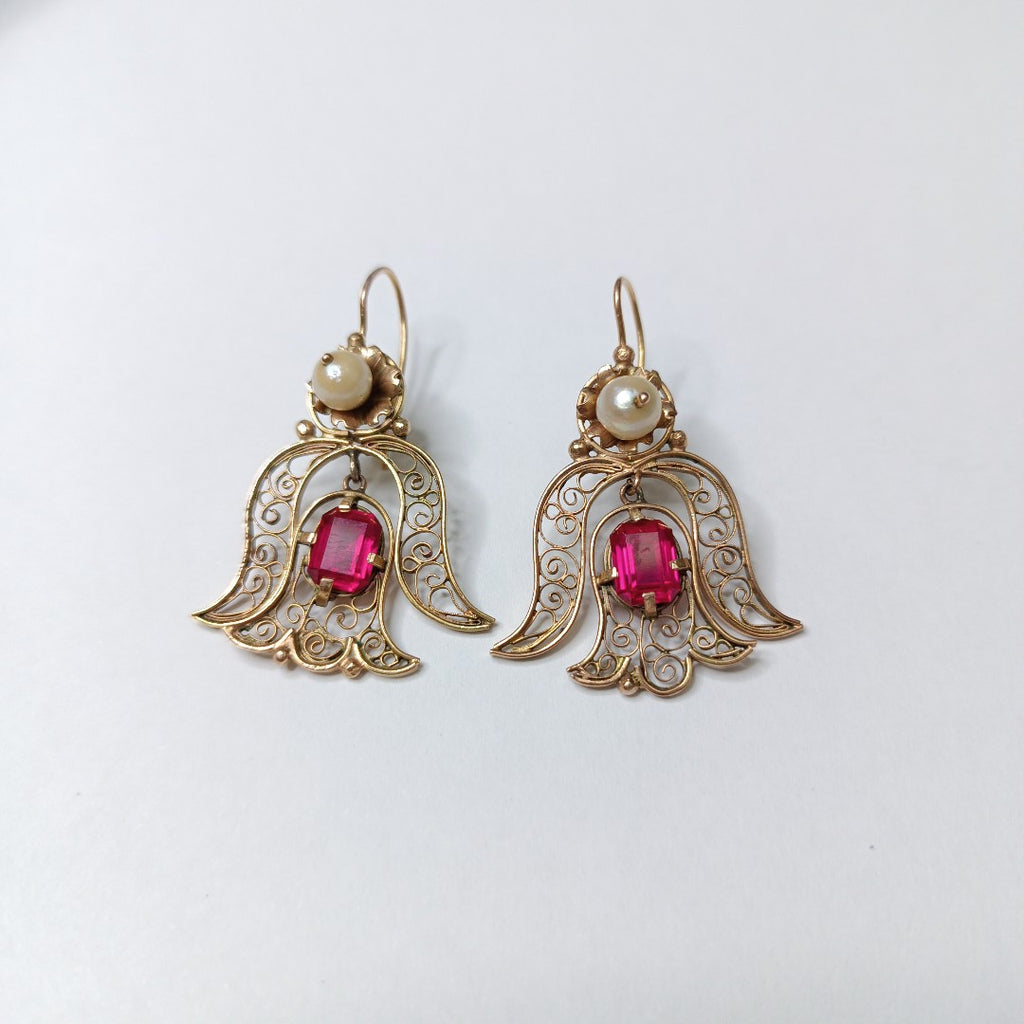 ARETES PAR ORO 8 K 6,70 GRMS (SEMINUEVO)