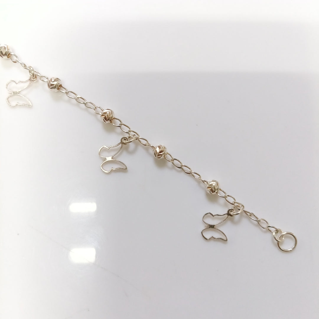 PULSERA TEJIDO ESPECIAL PLATA .925 18 CM 2.8 GR (NUEVO)