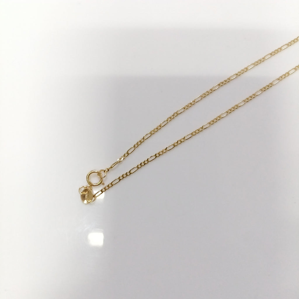 CADENAS TEJIDO 3X1 ORO 14K 55 CM 2.4 GR (NUEVO)