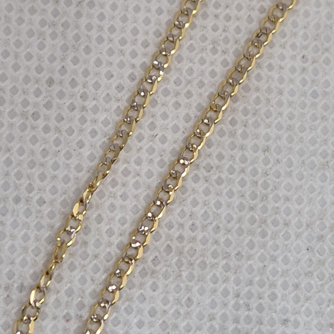 CADENA, MEDALLA RELIGIOSA ORO 10 K 2.4 GRMS (SEMINUEVO)