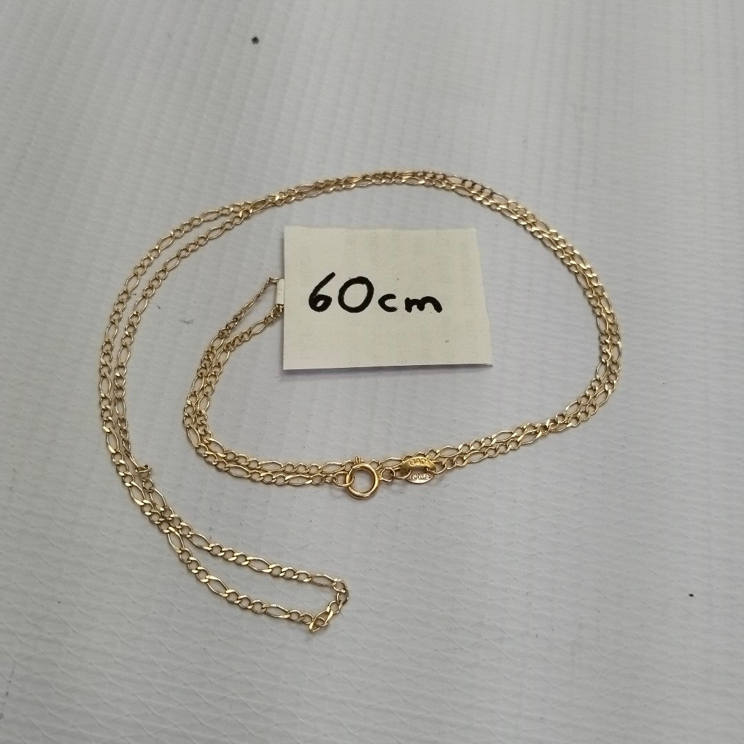 CADENAS TEJIDO ESLABONES ORO 10K 60 CM 2.3 GR (NUEVO)