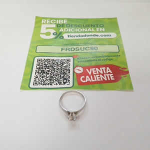 SOLITARIO ORO BLANCO 14 K 1,90 GRMS (SEMINUEVO)