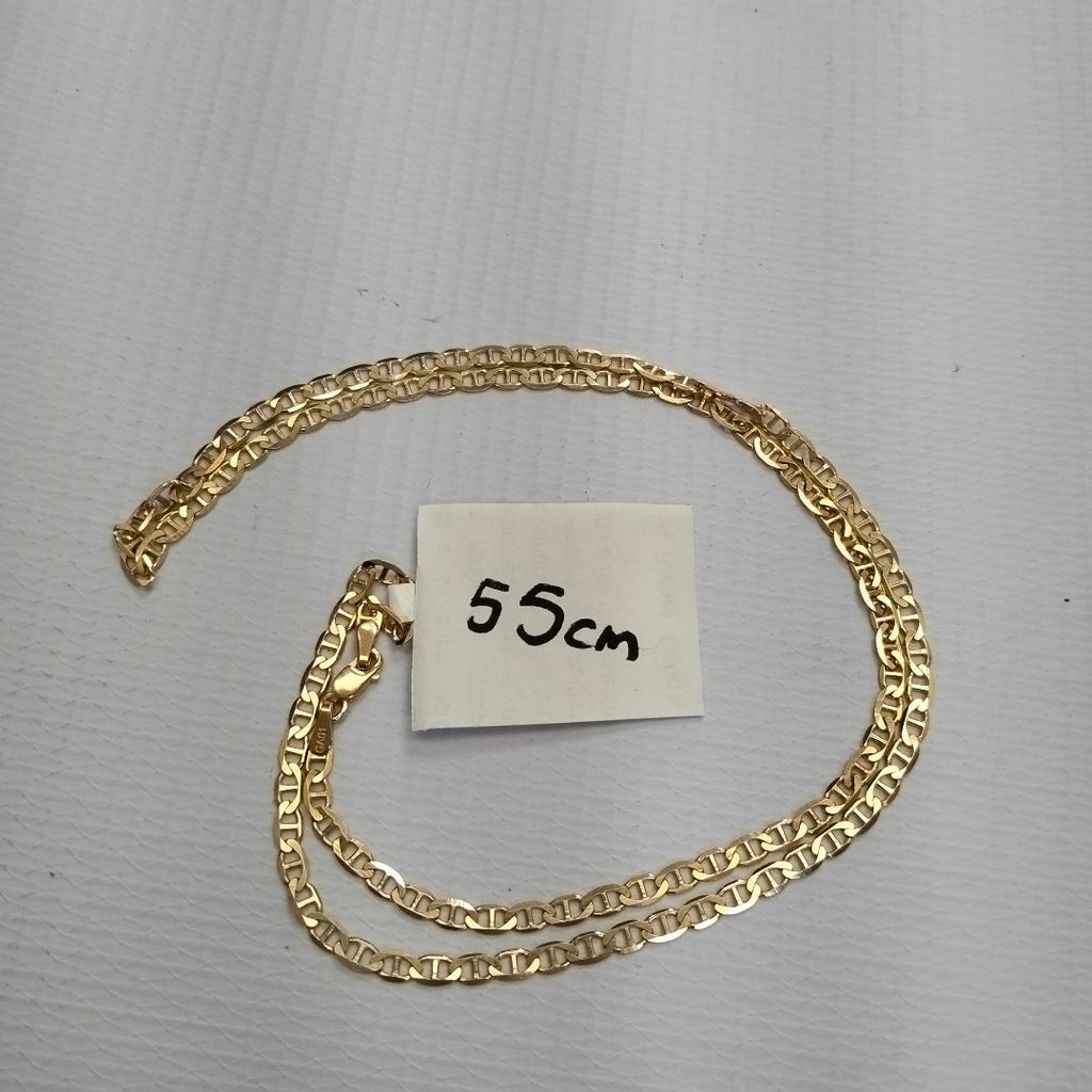 CADENAS TEJIDO GUCHI ORO 10K 55 CM 7.7 GR (NUEVO)