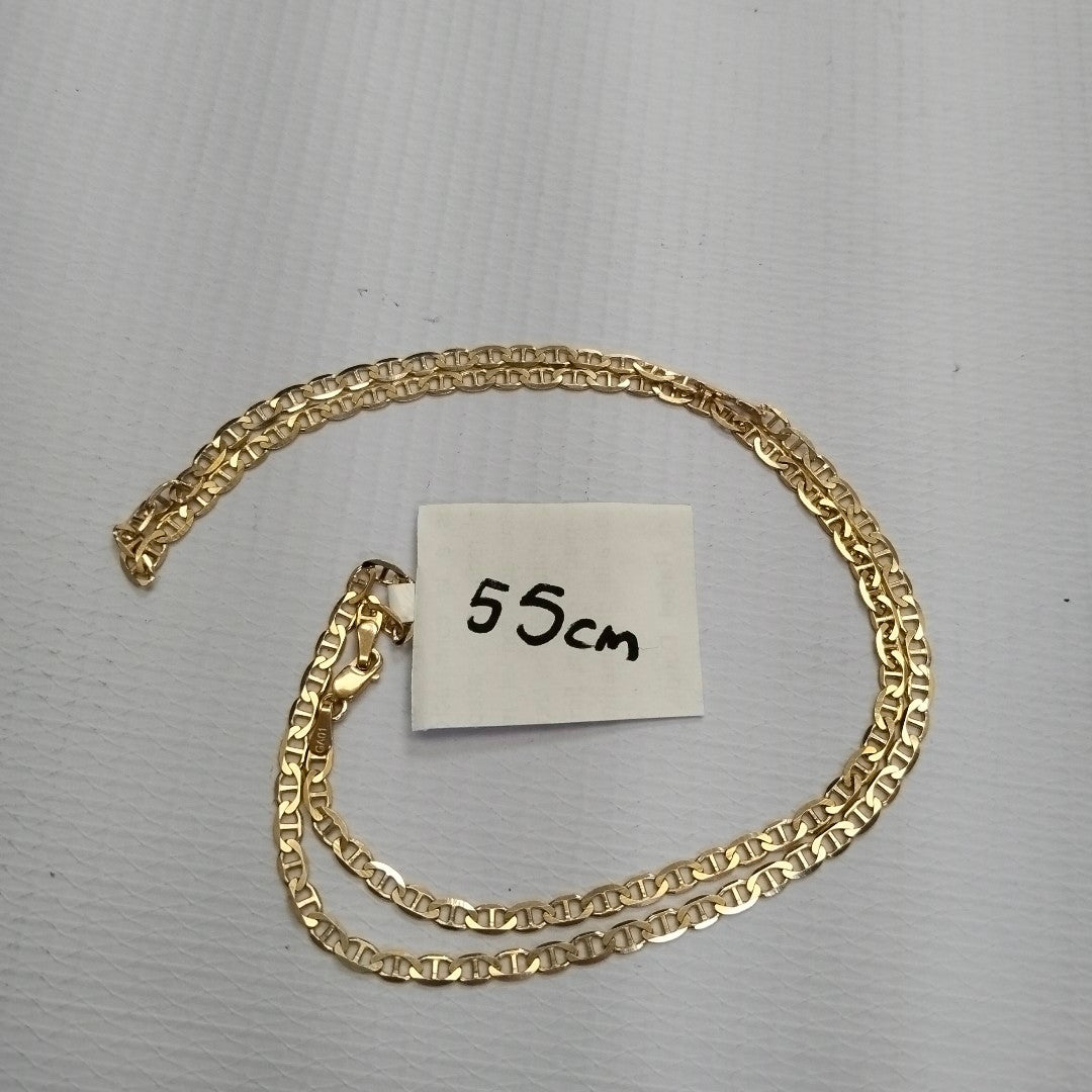 CADENAS TEJIDO GUCHI ORO 10K 55 CM 7.7 GR (NUEVO)
