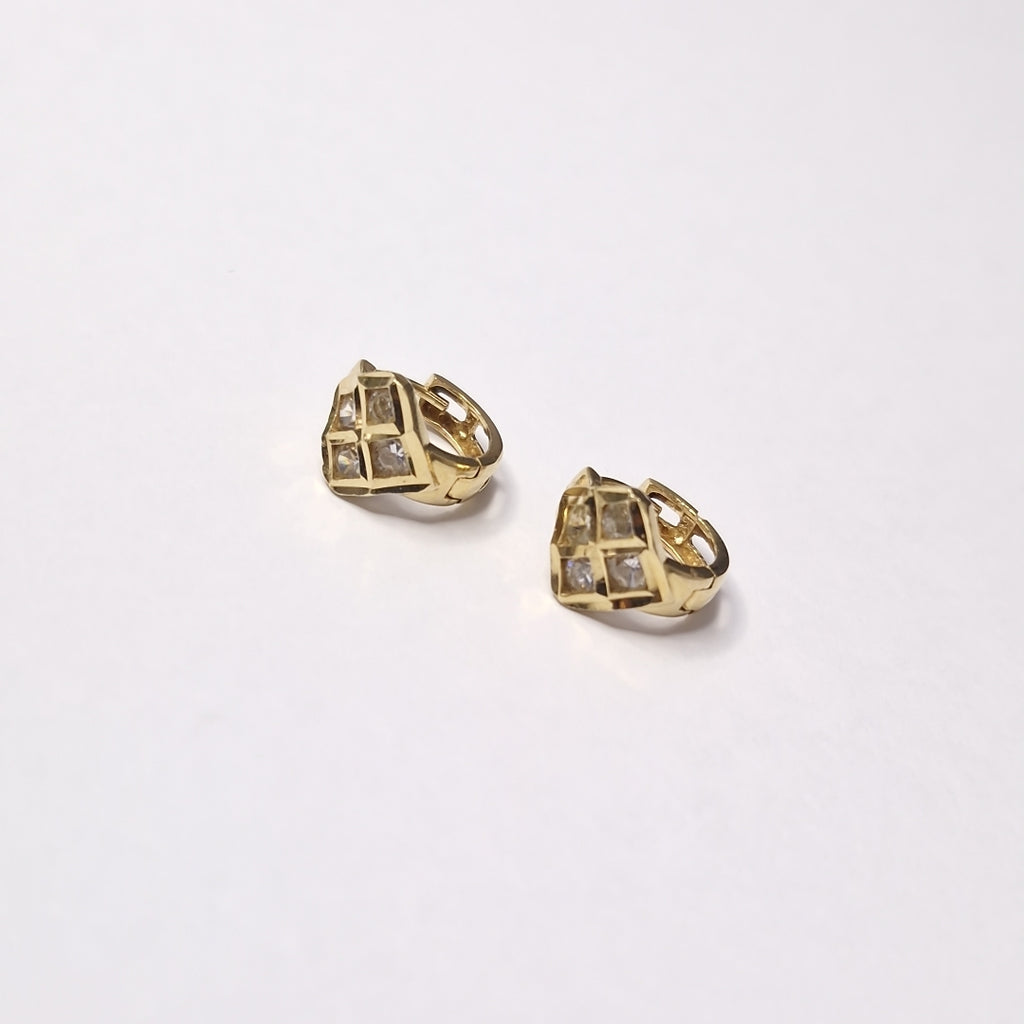 ARRACADAS PAR ORO 14 K 2.8 GRMS (SEMINUEVO)