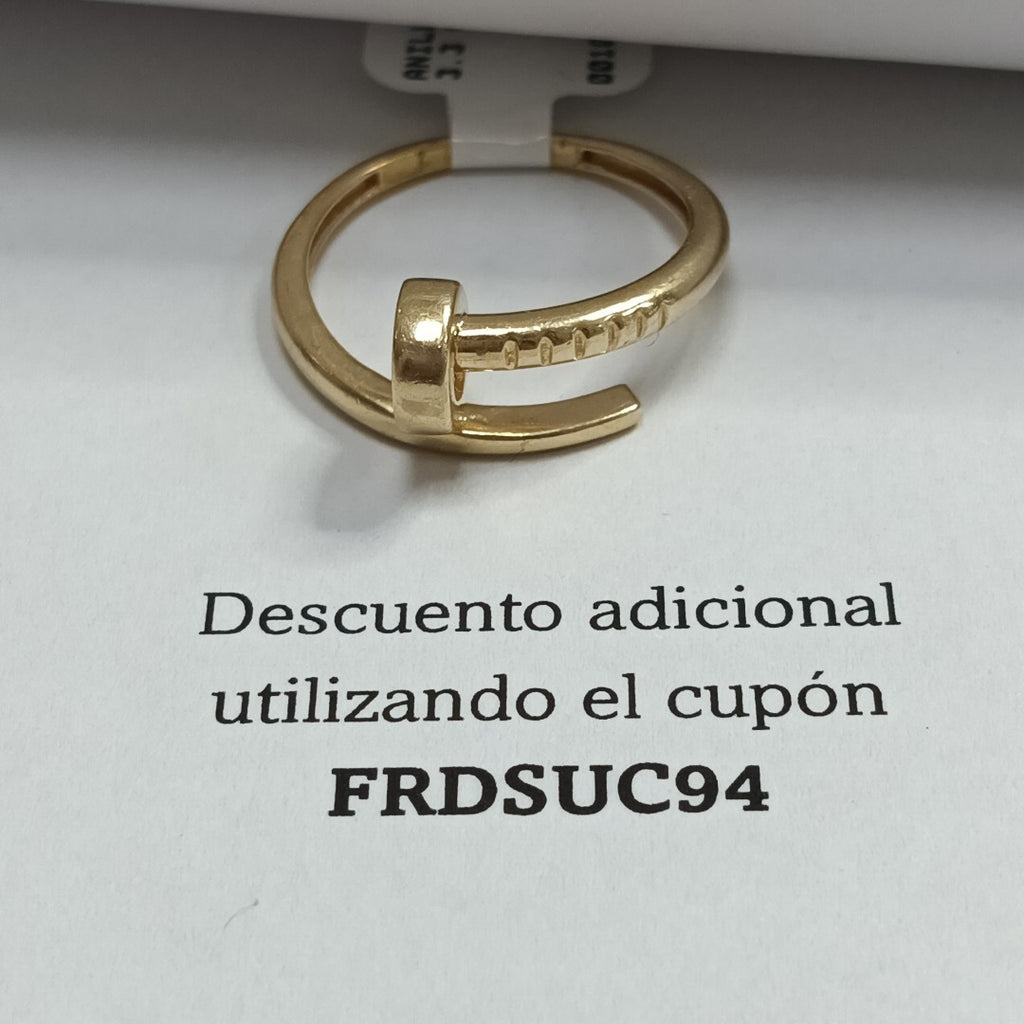 ANILLITO ORO 14 K 3.3 GRMS (SEMINUEVO)