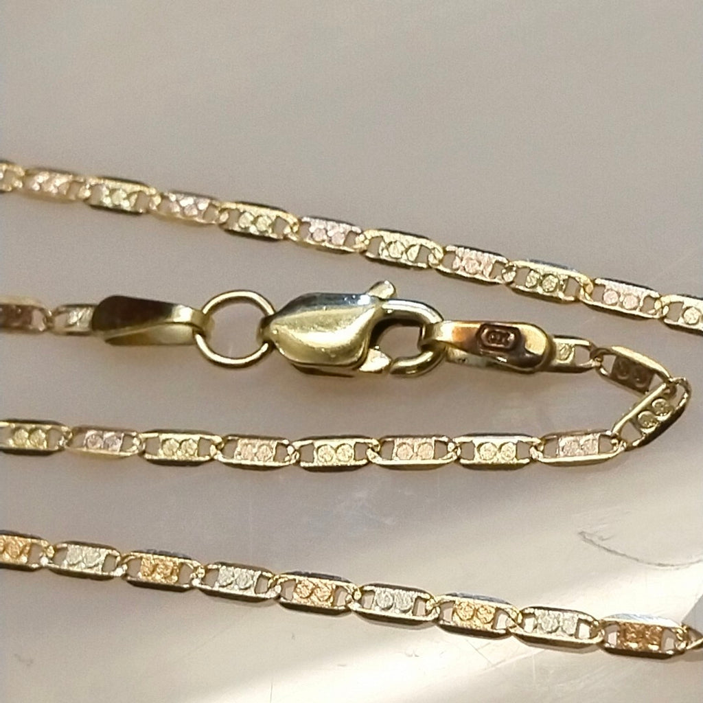 CADENA ORO COMBINADO 14 K 2 GRMS (SEMINUEVO)