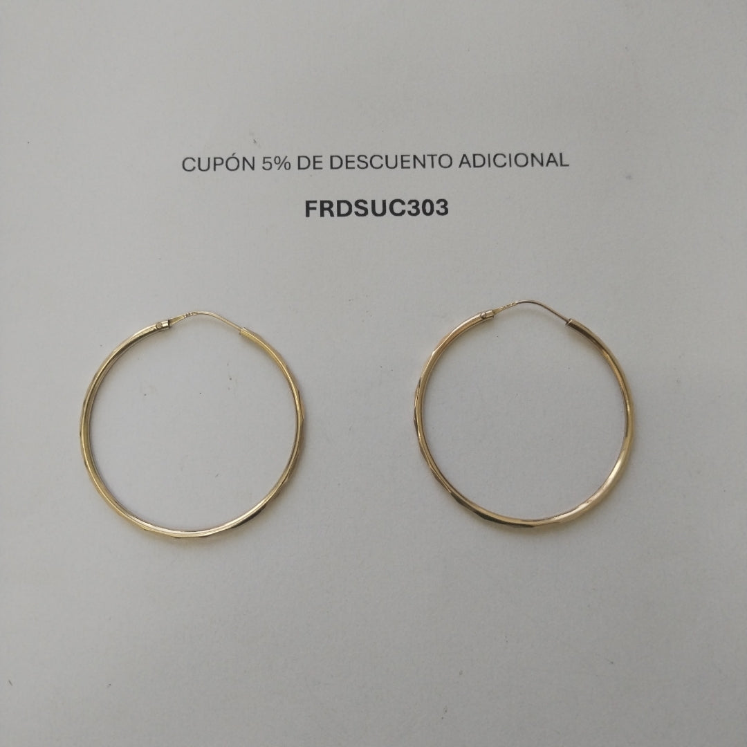 ARRACADAS PAR ORO 14 K 3.2 GRMS (SEMINUEVO)