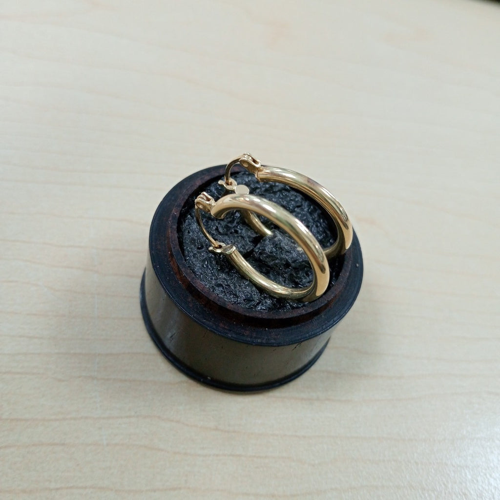 ARRACADAS PAR ORO 14 K 2 GRMS (SEMINUEVO)