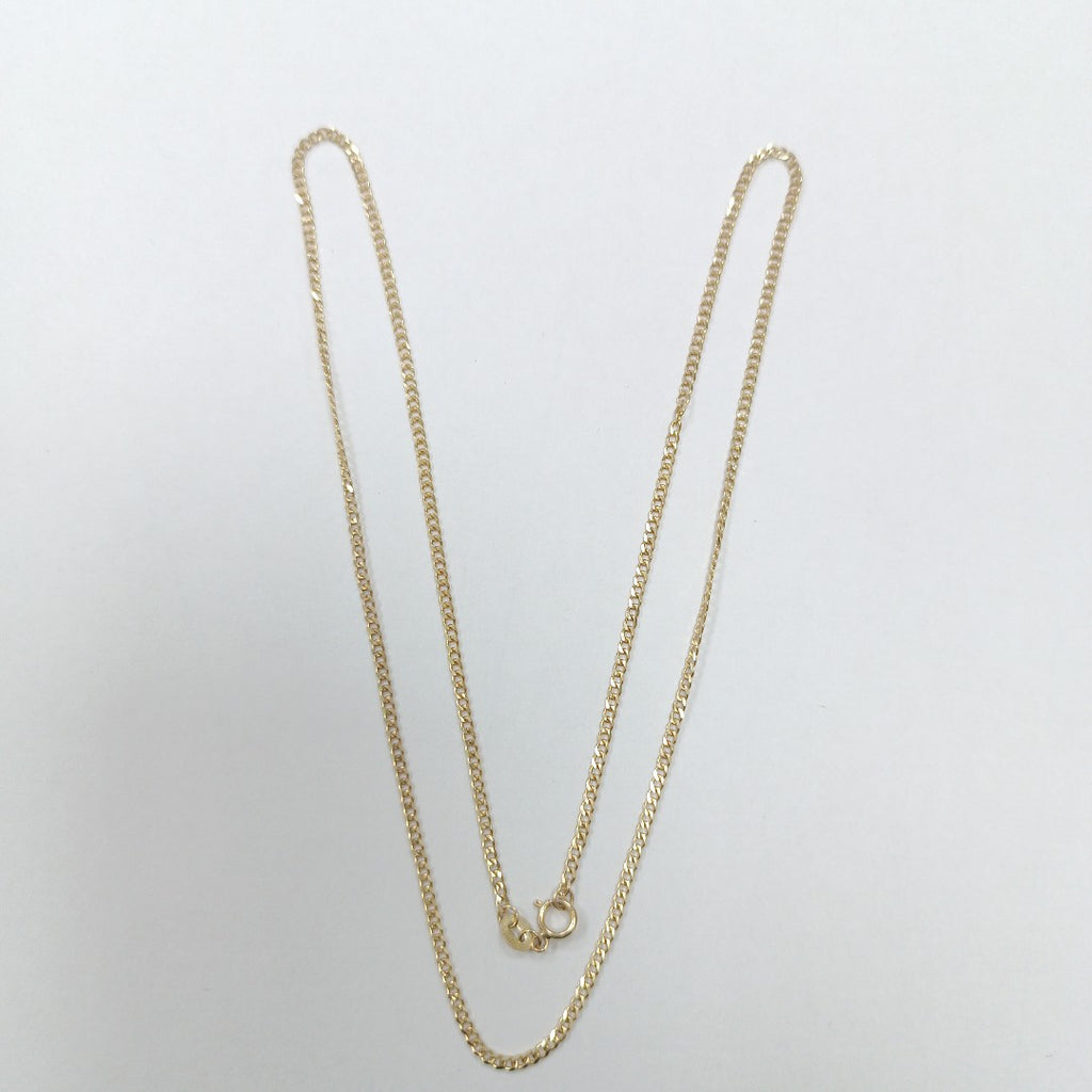 CADENAS TEJIDO BARBADA ORO 10K 55 CM 3.8 GR (NUEVO)