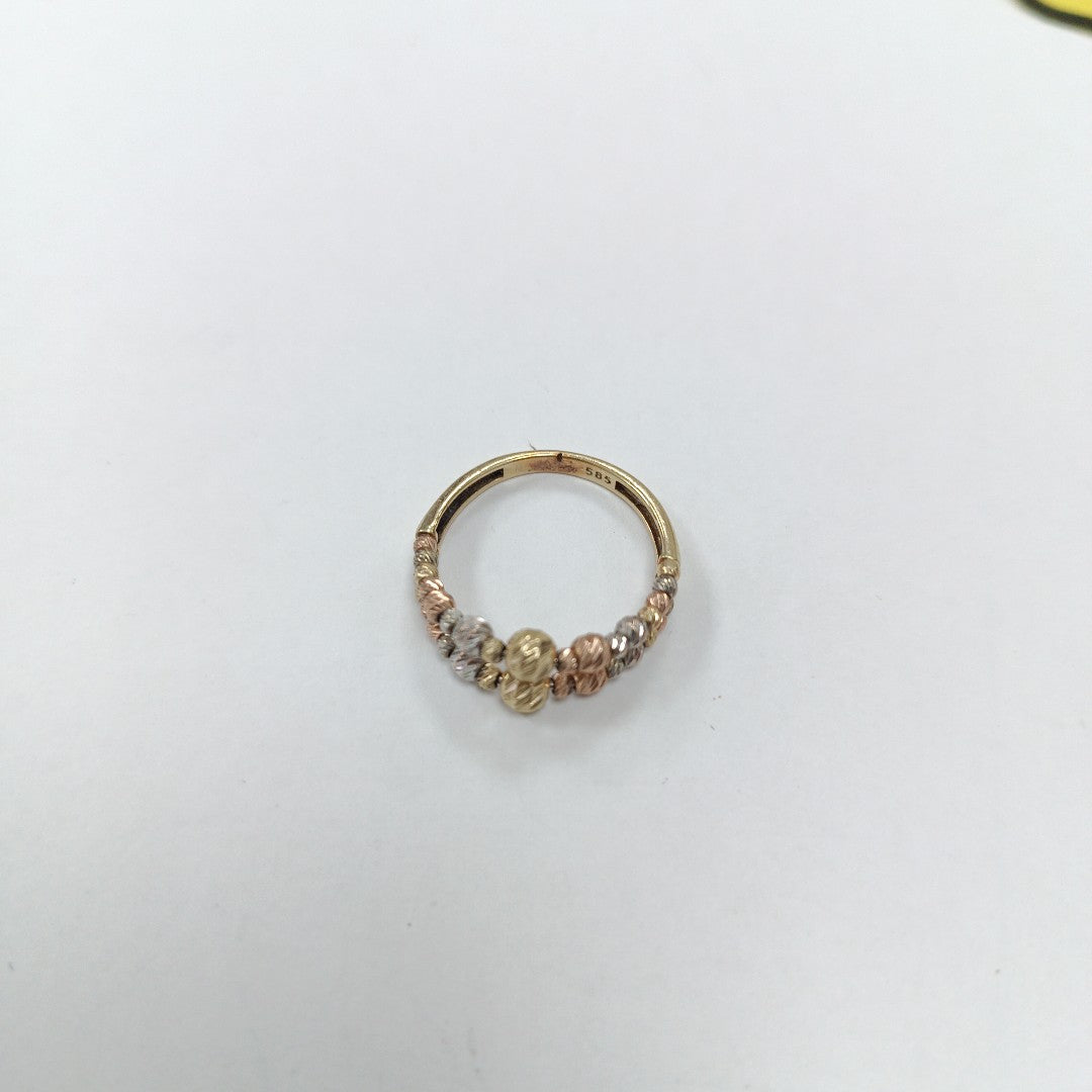 ANILLITO ORO, ORO COMBINADO 14 K 2.6 GRMS (SEMINUEVO)