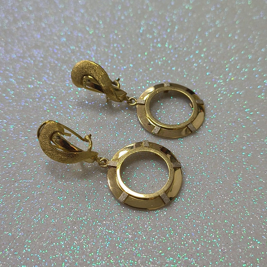 ARETES PAR ORO 14 K 5,80 GRMS (SEMINUEVO)